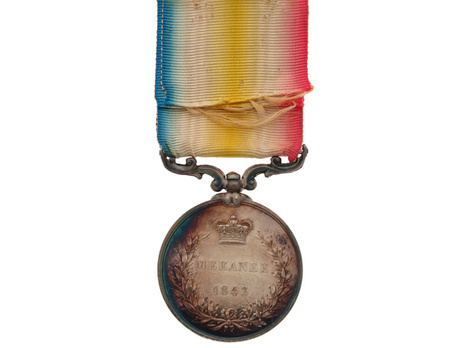 Silver Medal (for the Battle of Meeanee) Reverse