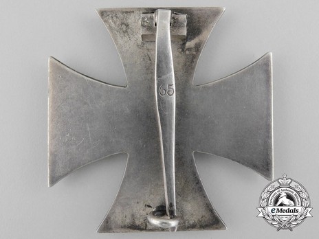 Iron Cross I Class, by Klein & Quenzer (65, Type D) Reverse