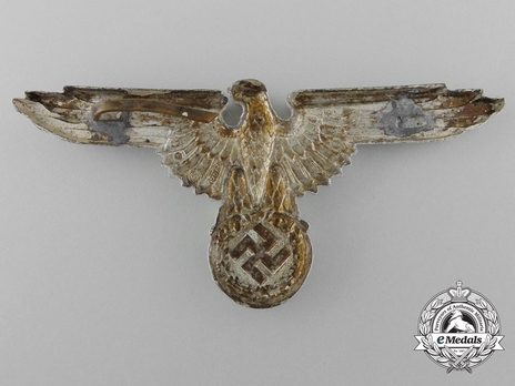 Waffen-SS Metal Cap Eagle Type II, by Assmann (cupal) Reverse