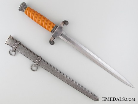 German Army Alcoso-made Officer’s Dagger Reverse with Scabbard