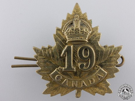 19th Infantry Battalion Other Ranks Cap Badge Obverse