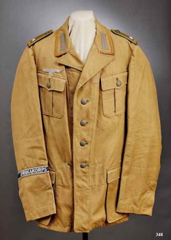 German Army Tropical Field Tunic With Pleats (NCO version) Obverse
