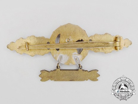Reconnaissance Clasp, in Gold (with "200" pendant) Reverse