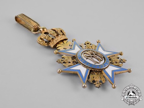 Order of Saint Sava, Type II, III Class Reverse