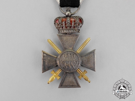 Order of the Red Eagle, Military Division, Type V, IV Class Cross (pebbled version, with crown) Reverse