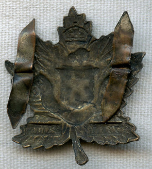 27th Infantry Battalion Other Ranks Collar Badge Reverse
