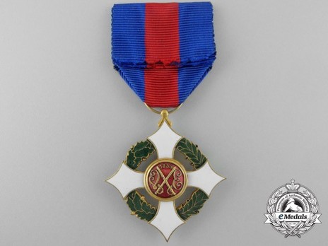 Military Order of Savoy, Type II, Knight (in bronze gilt) Reverse