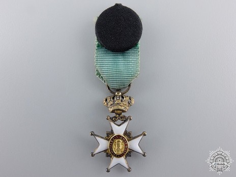 Miniature I Class Knight (with silver gilt and gold, 1860-1975) Reverse