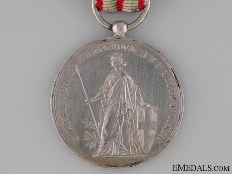 Silver Medal (with engraver signature) Reverse