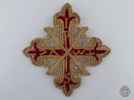 Senator of the Grand Cross Breast Star (embroidered) Obverse