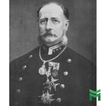 Colonel Count G.E Taube wearing the Order of St. Olav, Grand Officer Star