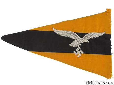 Luftwaffe Lower Command Vehicle Pennant (1935-1942 version) Reverse