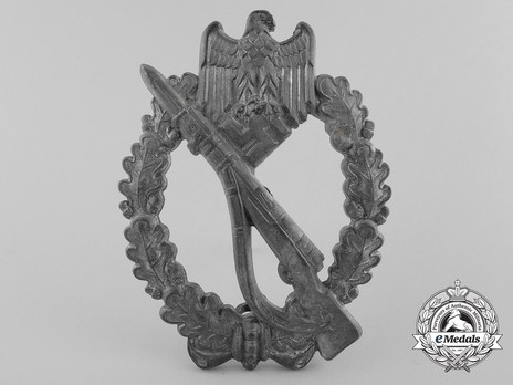 Infantry Assault Badge, by F. Linden (in silver) Obverse