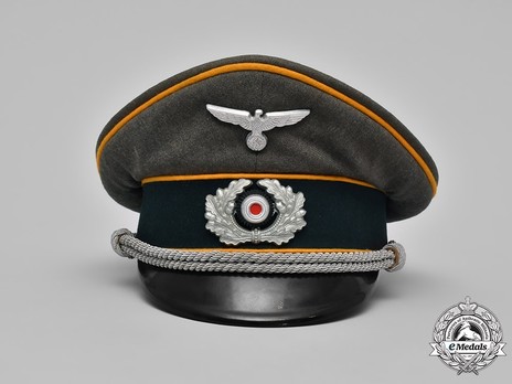 German Army Cavalry Officer's Visor Cap Front