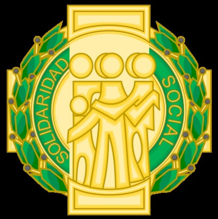 424px badge of the civil order of social solidarity %28spain%29.svg