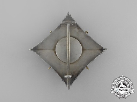 House Order of Hohenzollern, Type II, Military Division, Honour Commander Breast Star Reverse