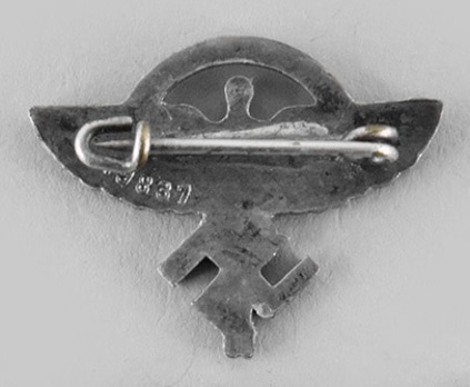 NSFK Civil Membership Badge (pinback version) Reverse