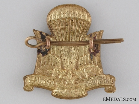 Canadian Parachute Corps Other Ranks Cap Badge Reverse