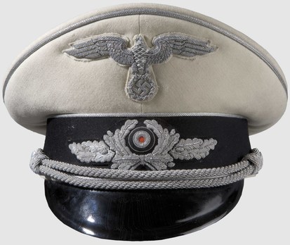 Diplomatic Corps Diplomat White & Silver Visor Cap Obverse