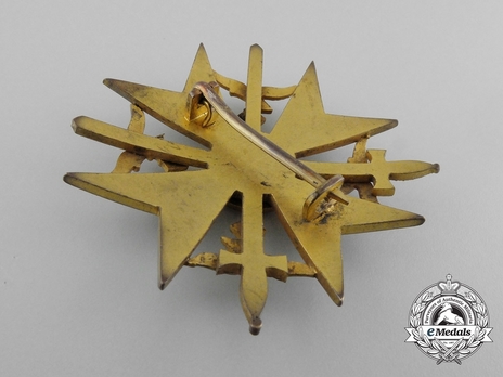 Legion Condor, Spanish Cross in Gold with Swords Reverse