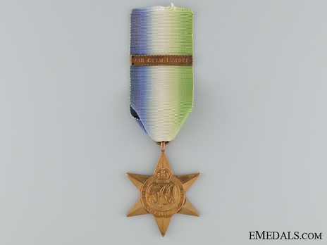 Bronze Star (with "AIR CREW EUROPE" clasp) Obverse