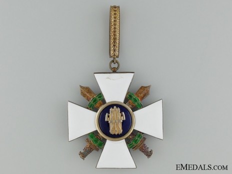 Order of the Roman Eagle, Grand Officer's Cross (with wreath and swords) Reverse