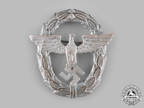 Firefighters 1st Pattern Metal Cap Eagle Emblem Obverse