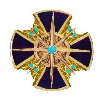 Order of the Star of Brabant, I Class Grand Commander Breast Star with Turquoise Obverse