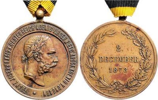War Medal 1873 in Bronze 