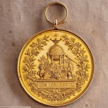 Medal for the Arts and Sciences, Type IV, Large (in gold) Reverse