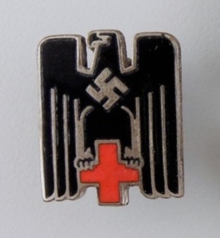 German Red Cross 2nd Pattern Cap Eagle Metal Insignia Obverse