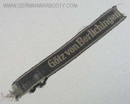 Waffen-SS Götz von Berlichingen Cuff Title Obverse