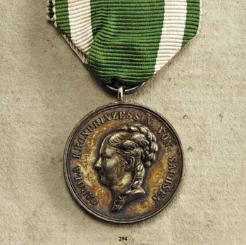 Crown Princess Carola Medal, Type I, in Silver Obverse