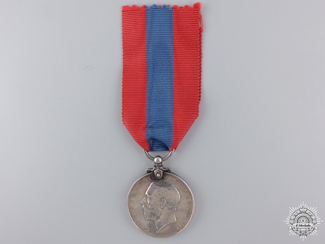 Silver Medal (uncrowned portrait, 1920-1931) Reverse