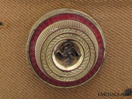 NSDAP Ortsgruppenleitung Visor Cap M34 Cockade Detail