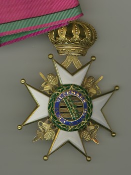House Order of Saxe-Ernestine, Type II, Military Division, I Class Commander Cross Reverse