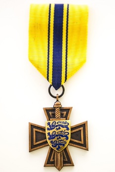 White Cross of the Estonian Defence League, II Class Obverse