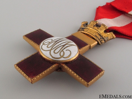 1st Class Cross (red distinction) (bronze gilt) Reverse