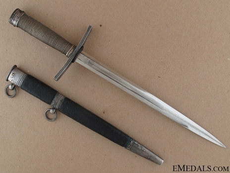 HJ Leader Dagger Reverse with Scabbard