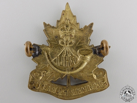 Royal Hamilton Light Infantry Officers Cap Badge Reverse