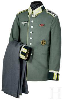 German Army Post-1936 Signals NCO's Dress Tunic Obverse