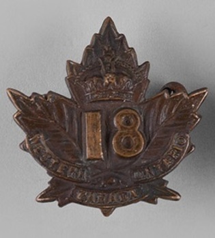 18th Infantry Battalion Other Ranks Collar Badge Obverse