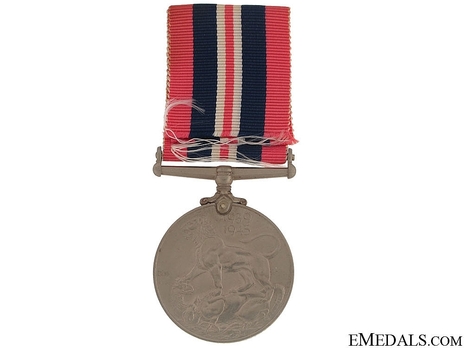 Silver Medal (with cupro-nickel, named) Reverse