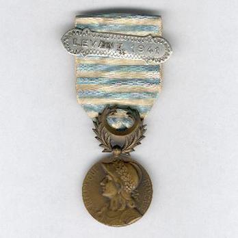 Bronze Medal (stamped "GEORGES LEMAIRE," with "LEVANT 1941" clasp) Obverse
