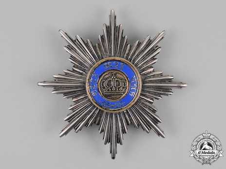 Order of the Crown, Civil Division, Type II, I Class Breast Star (in silver gilt) Obverse