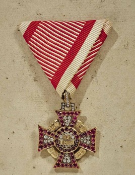 Military Merit Cross, Type II, Civil Division, III Class Cross (in diamonds) 