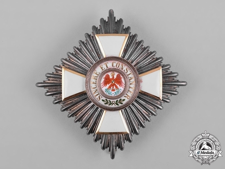 Order of the Red Eagle, Civil Division, Type V, II Class Breast Star (in silver gilt) Obverse