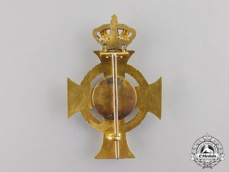 Albert Order, Type II, Civil Division, Officer (in gold) Reverse