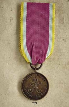 Reserve Long Service Decoration, Bronze Medal (in copper) Obverse