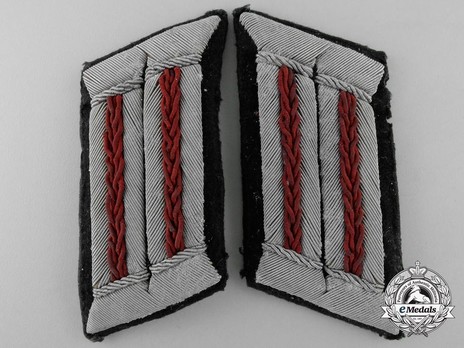 German Army Smoke & Chemical Officer Ranks Field Collar Tabs Obverse